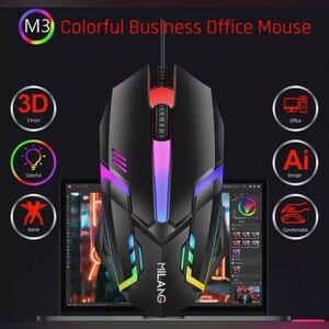 Limit Blade Luminous Sports Gaming Mouse, Black with Colorful Lights NEW in Box